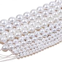 Peties perles de la mer du sud, Shell Pearl, Rond, DIY & normes différentes pour le choix, blanc Environ 1.0-1.1mm Environ 40 cm, Vendu par brin