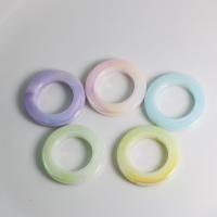 Anillo acrílico de enlace , Donut, Bricolaje & luminoso, más colores para la opción, 34mm, diámetro interior:aproximado 20mm, aproximado 100PCs/Bolsa, Vendido por Bolsa