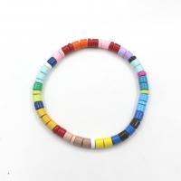 Moda pulseras de la aleación de Zinc, barniz de secado al horno, unisexo, multicolor, longitud:aproximado 17.5 cm, Vendido por UD