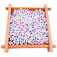 Enamel Acrylic Beads, Flat Round, DIY Approx 