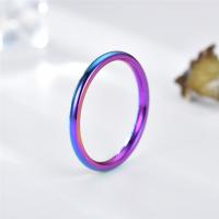 Edelstahl Fingerring, 316 L Edelstahl, Vakuum-Ionen-Beschichtung, Modeschmuck & unisex & verschiedene Größen vorhanden, keine, 2MM, verkauft von kg