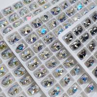 Polymer Clay Nagel Kunst, Glas, DIY, keine, 6x8mm, 108PCs/Menge, verkauft von Menge