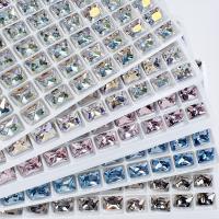 Polymer Clay Nagel Kunst, Glas, DIY, keine, 6x8mm, 108PCs/Menge, verkauft von Menge