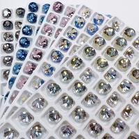 Polymer Clay Nagel Kunst, Glas, DIY, keine, 8x8mm, 84PCs/Menge, verkauft von Menge