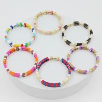 Moda pulseras de la aleación de Zinc, con Hilo elástico, punta de flecha, barniz de secado al horno, Joyería & Estilo bohemio & unisexo, más colores para la opción, diámetro interior:aproximado 55mm, Vendido por UD