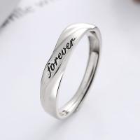 Bague en argent , Argent sterling 925, bijoux de mode & unisexe, Vendu par PC