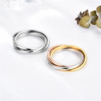 Edelstahl Fingerring, 316 L Edelstahl, Vakuum-Ionen-Beschichtung, Modeschmuck & unisex & verschiedene Größen vorhanden, keine, 6MM, verkauft von PC