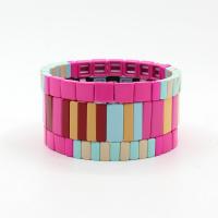 Fashion Zinc Alloy Bracelets, with Elastic Thread, stoving varnish, fashion jewelry & Bohemian style & Unisex Inner Approx 55mm 