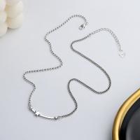 Collier de bijoux en argent , Argent sterling 925, avec 1.97inch chaînes de rallonge, Finition antique, bijoux de mode & pour femme Environ 15.74 pouce, Vendu par PC