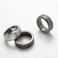 Edelstahl Fingerring, 304 Edelstahl, Salben, Modeschmuck & unisex & verschiedene Größen vorhanden, keine, 8mm, verkauft von PC