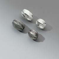 Sterling Silver Spacer Beads, 925 Sterling Silver, Olive, Antique finish, DIY 