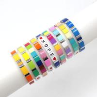 Fashion Zinc Alloy Bracelets, with Elastic Thread, stoving varnish, fashion jewelry & Bohemian style & Unisex Inner Approx 55mm 