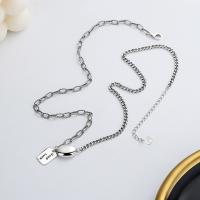 Collier de bijoux en argent , Argent sterling 925, avec 1.97inch chaînes de rallonge, Finition antique, bijoux de mode & pour femme Environ 18.11 pouce, Vendu par PC