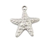 Stainless Steel Star Pendant, 304 Stainless Steel, Starfish, fashion jewelry & Unisex, original color Approx 2mm 