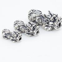 Sterling Silver Spacer Beads, 925 Sterling Silver, Mythical Wild Animal, plated, DIY silver color 