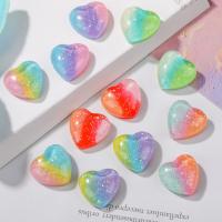 Mobile Phone DIY Decoration, Resin, Heart, epoxy gel 