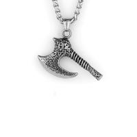 Collier de bijoux de titane, Acier titane, hache, poli, bijoux de mode & styles différents pour le choix & pour homme cm, Vendu par PC