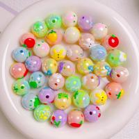 Printing Acrylic Beads, Round, DIY 16mm 