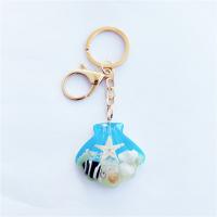 Resin Key Chain, with Zinc Alloy & epoxy gel, 43mmu00d740mmu00d715mm, Approx 