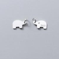 Pendentifs animaux en argent, argent sterling 925, éléphant, Placage, DIY, argent Vendu par PC