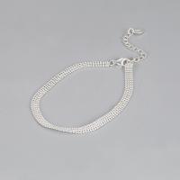 Sterling Silver Bracelets, 925 Sterling Silver, with 3cm extender chain, fashion jewelry & for woman Approx 16 cm 