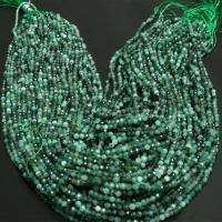 Single Gemstone Beads, Emerald, DIY Approx 16 Inch 