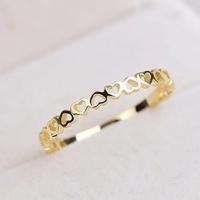 Zinc Alloy Finger Ring, Heart, plated & for woman 