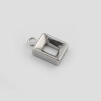 Stainless Steel Pendant Setting, 316 Stainless Steel, DIY, original color Approx 1mm, Inner Approx 