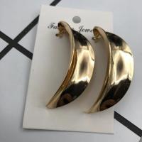 Pendientes de Perno de Aleación de Zinc, chapado en color dorado, Joyería & para mujer, 50-80mm, Vendido por Par