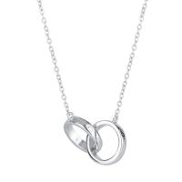 Zircon cubique Micro Pave collier en argent sterling, Argent sterling 925, avec 1.18inch chaînes de rallonge, bijoux de mode & pavé de micro zircon & pour femme Environ 16.53 pouce, Vendu par PC