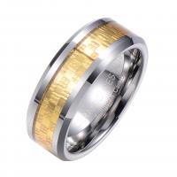 Hombres de acero de tungsteno anillo en granel, Joyería & unisexo & diverso tamaño para la opción, 8.03x2.4mm, Vendido por UD