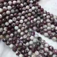 Perles de Tourmaline naturels, poli, style folk & DIY, pourpe, 10mm Environ 38-40 cm, Vendu par brin