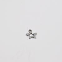 Stainless Steel Star Pendant, 304 Stainless Steel, DIY & machine polishing, original color 