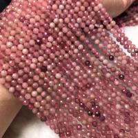 Perles de Tourmaline naturels, poli, style folk & DIY, rose clair, 4-4.5mm Environ 38-40 cm, Vendu par brin