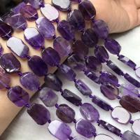 Natürliche Amethyst Perlen, poliert, Folk-Stil & DIY, 12x15mm, Länge:ca. 38-40 cm, verkauft von Strang