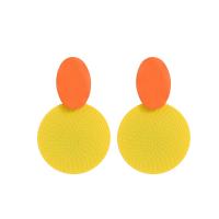 Boucle d'oreille de goutte en fer, peinture, bijoux de mode & styles différents pour le choix & pour femme Vendu par paire