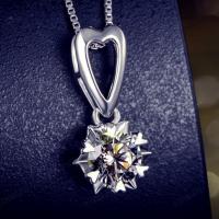 Cubic Zirconia Brass Pendants, with Cubic Zirconia, platinum color plated, DIY 