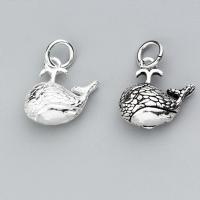 Pendentifs animaux en argent, argent sterling 925, Baleine, Finition antique, DIY, plus de couleurs à choisir Vendu par PC