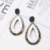 Acrylic Drop Earring, fashion jewelry & for woman, 7.5u00d73.5cm 