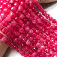 Single Gemstone Beads, Ruby, polished, folk style & DIY Approx 38-40 cm 