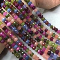 Perles de Tourmaline naturels, poli, style folk & DIY & facettes Environ 38-40 cm, Vendu par brin