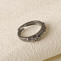 Zinc Alloy Finger Ring, silver color plated, fashion jewelry & Unisex 