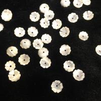 Hair Stick Findings, White Shell, Flower, DIY, white, 8mm 