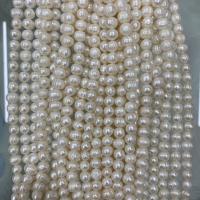 Potato Cultured Freshwater Pearl Beads, DIY, white, 8-9mm Approx 37 cm 