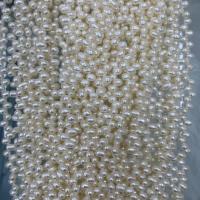 Rice Cultured Freshwater Pearl Beads, DIY, white, 4-5mm Approx 37 cm 