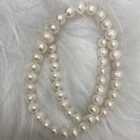 Potato Cultured Freshwater Pearl Beads, DIY, white, 8-9mm Approx 37 cm 