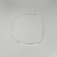 Collar de perlas de plata esterlina, Plata de ley 925, con Perlas cultivadas de agua dulce, con 1.97inch extender cadena, Joyería & para mujer, longitud:aproximado 15.74 Inch, Vendido por UD