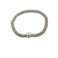 Stainless Steel Chain Bracelets, 304 Stainless Steel, fashion jewelry & for woman, original color, 12*12mm,7*7mm Approx 9.84 Inch 