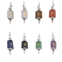 Gemstone Brass Pendants, with Brass, fashion jewelry & Unisex Approx 8mm Approx 6.93 Inch 