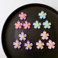 Resin Jewelry Pendant, Flower, cute & DIY 25mm, Approx 